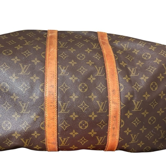 Louis Vuitton Monogram Keepall 50 with Vachetta Leather Luggage Tag - Picture 12 of 12